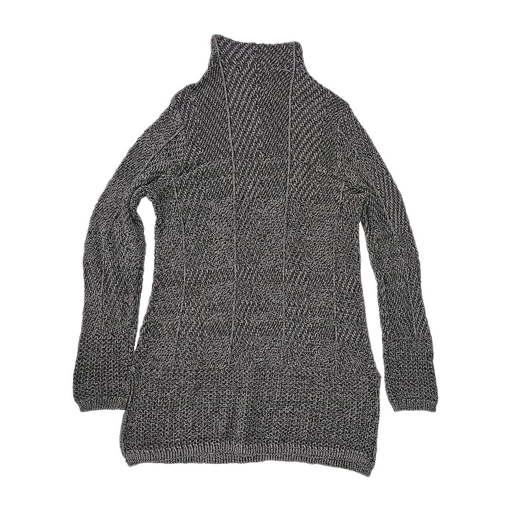 Eight Eight Eight Women's Medium 100% Cotton Tunic Sweater Dress Gray Soft Cozy